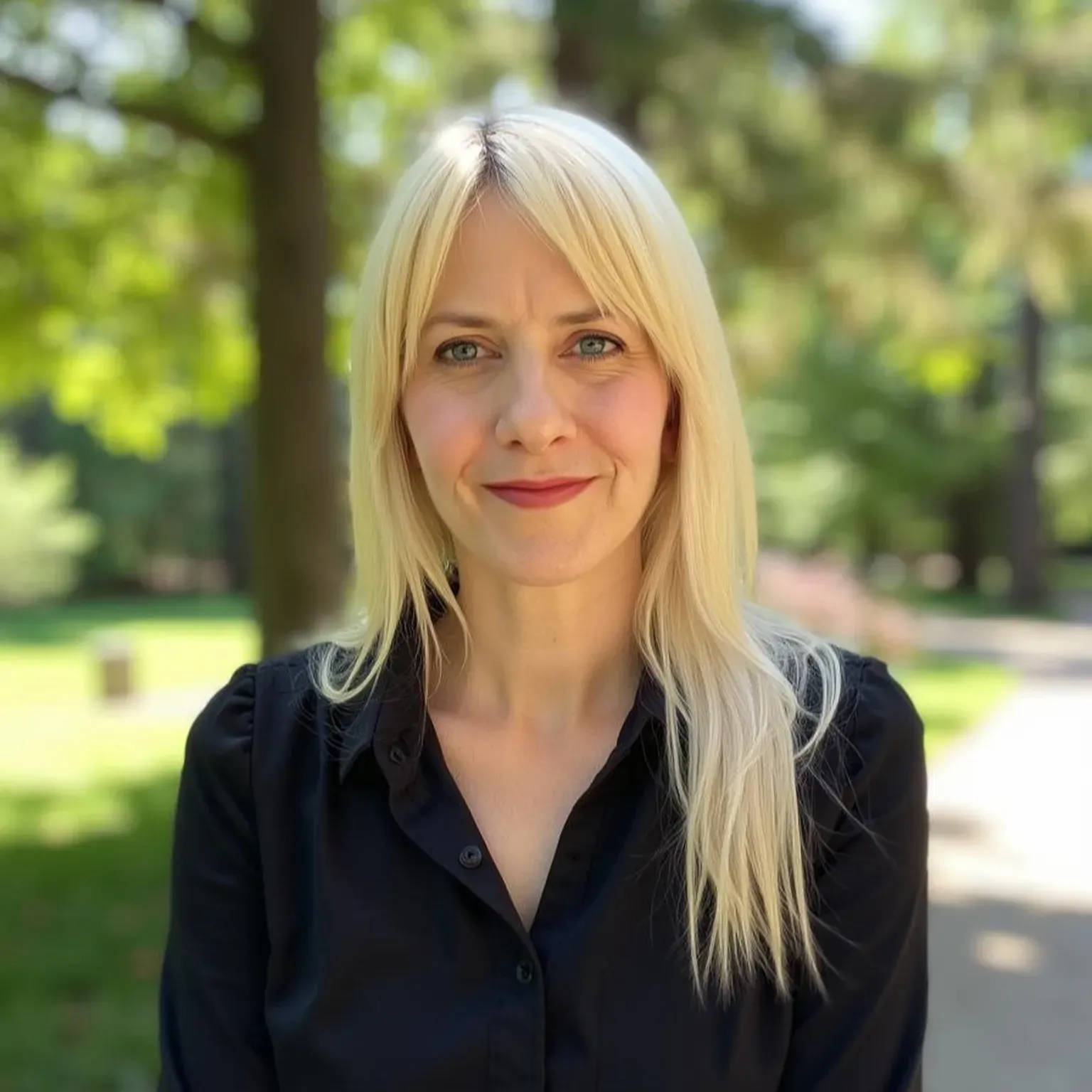 Portrait of Erica Simonich, women's health nurse practitioner